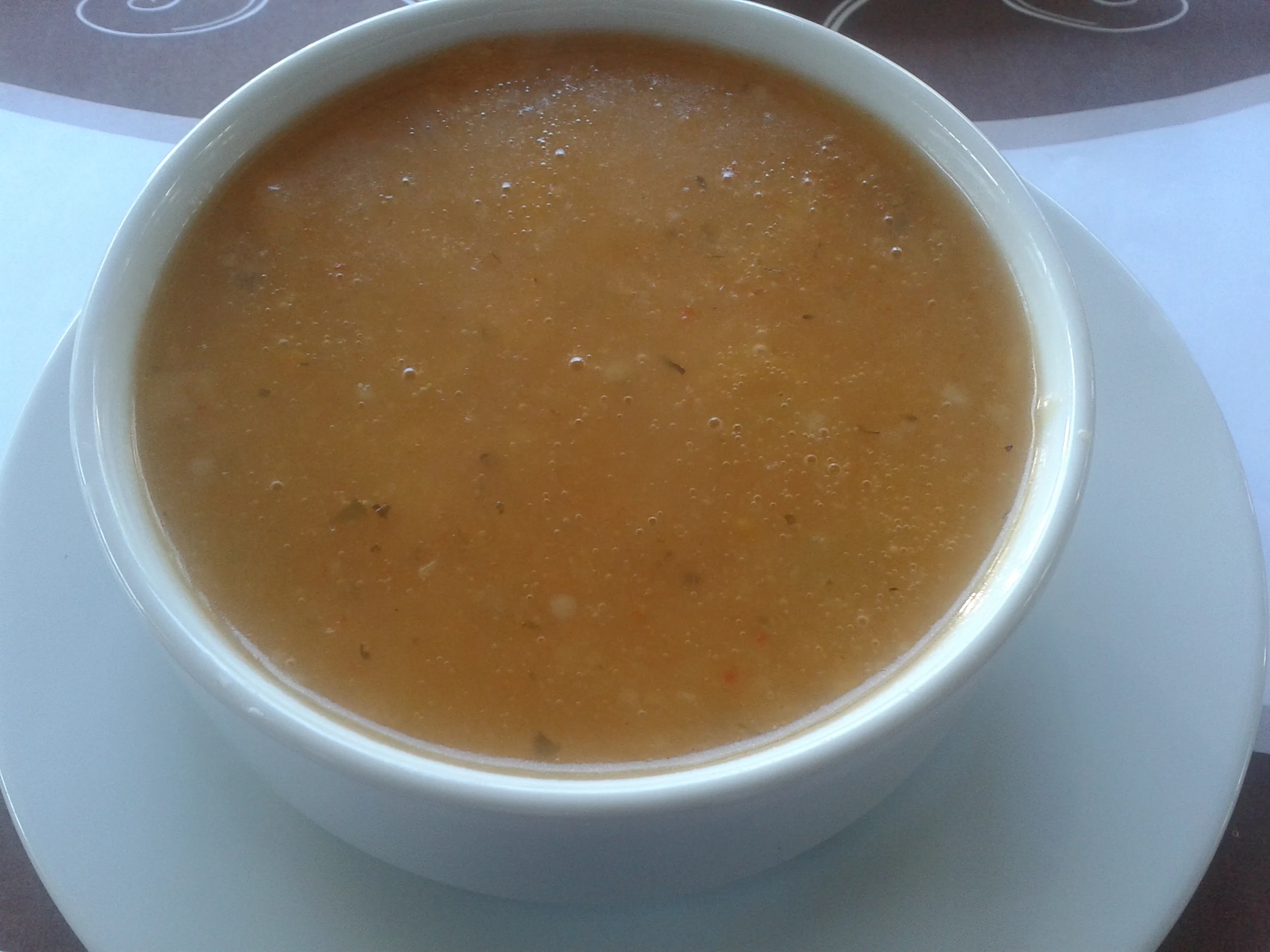 Tarhana soup in Ankara, a contemporary serving.