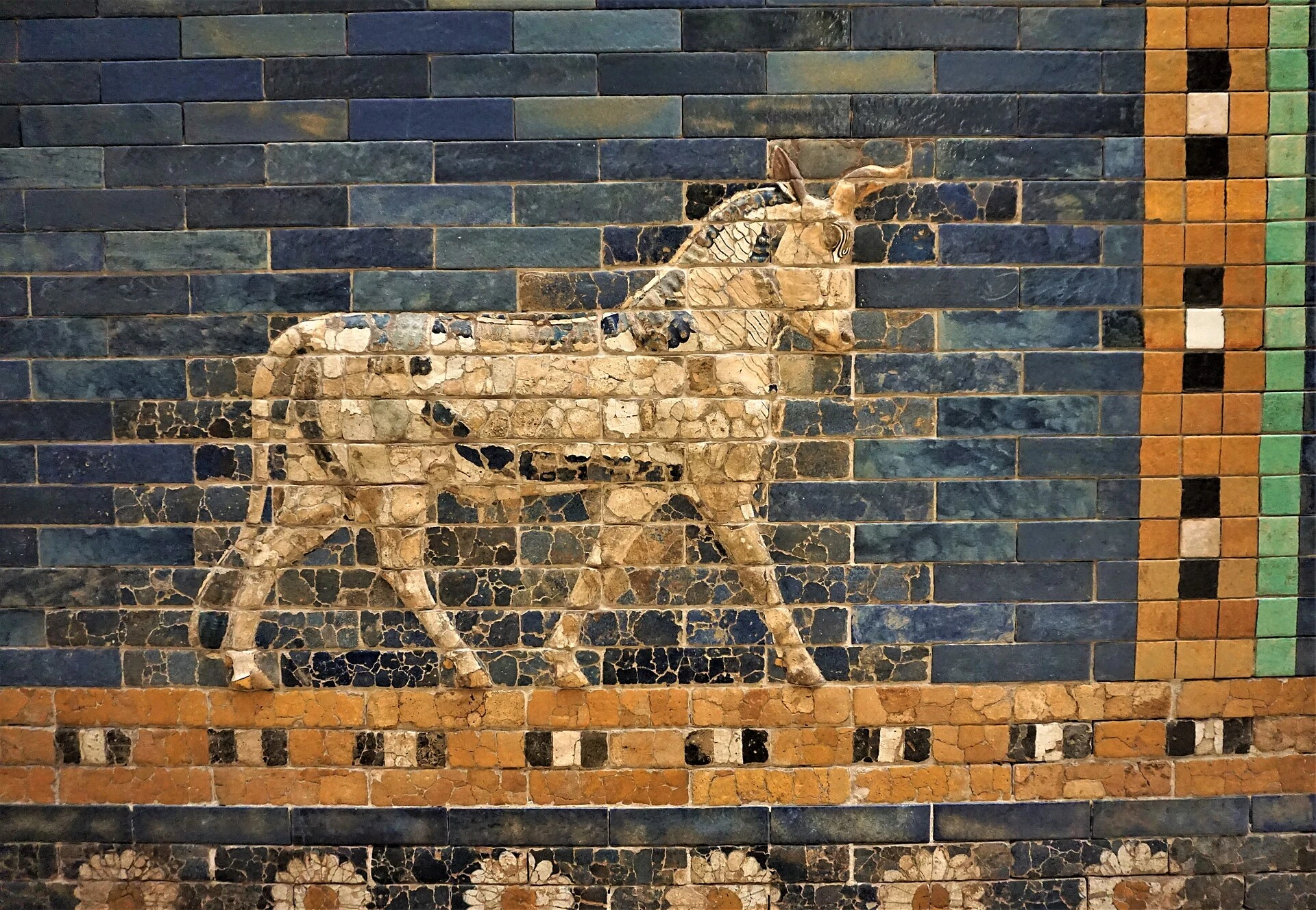 The Ishtar Gate displayed in the Pergamon Museum.