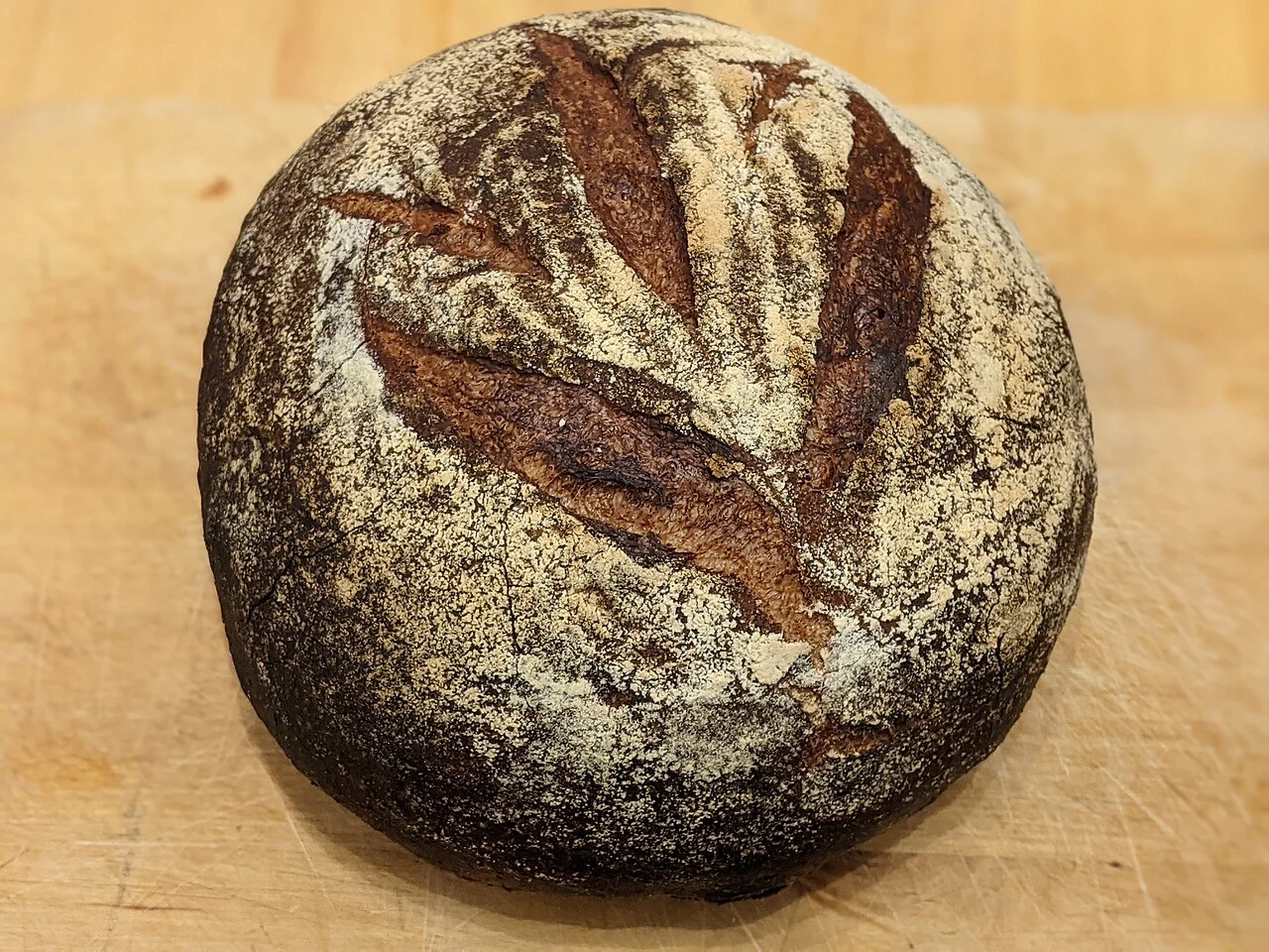 Modern sourdough bread; not a reconstruction of a Byzantine recipe.