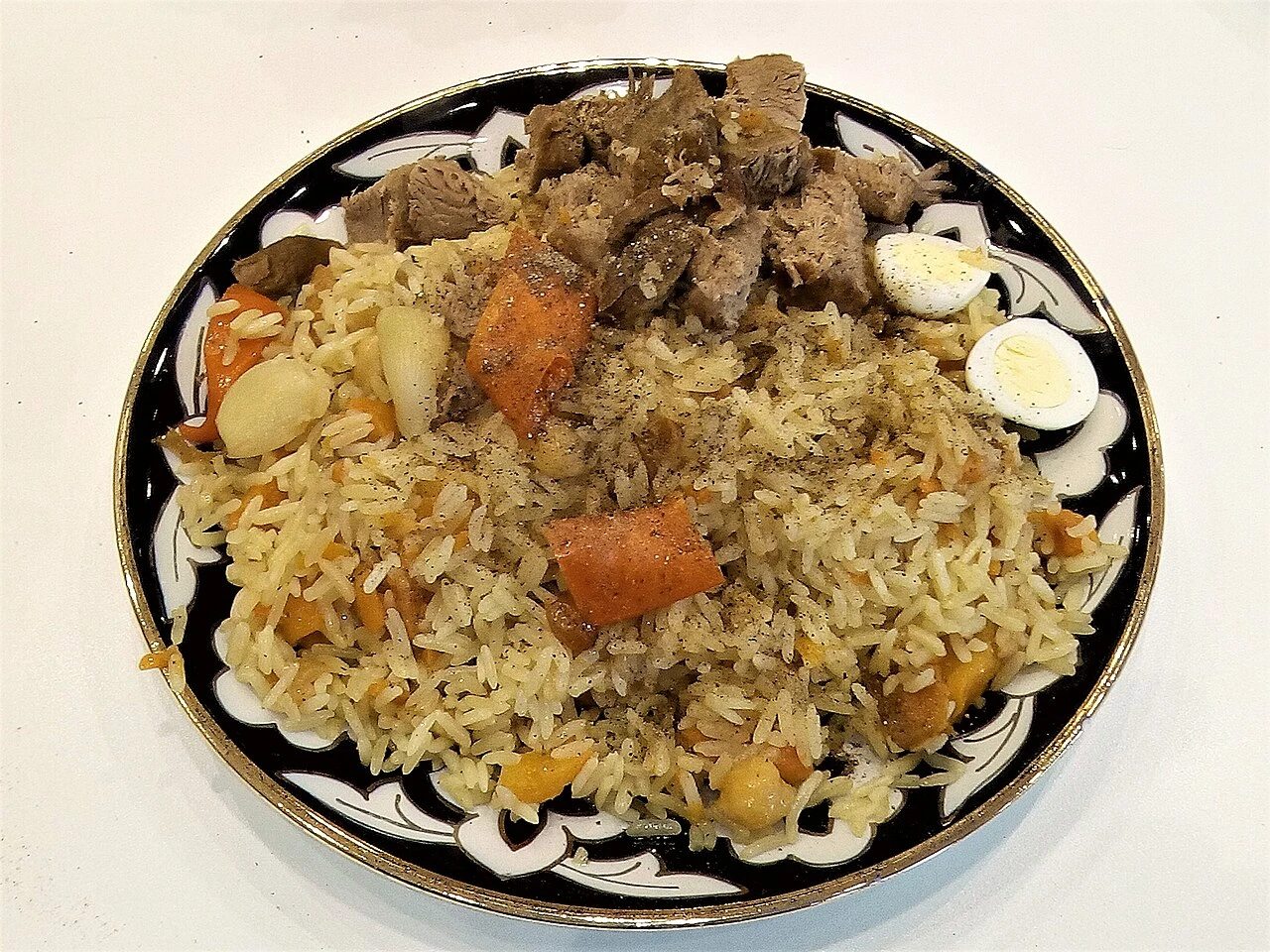 Uzbek palov, a contemporary preparation.