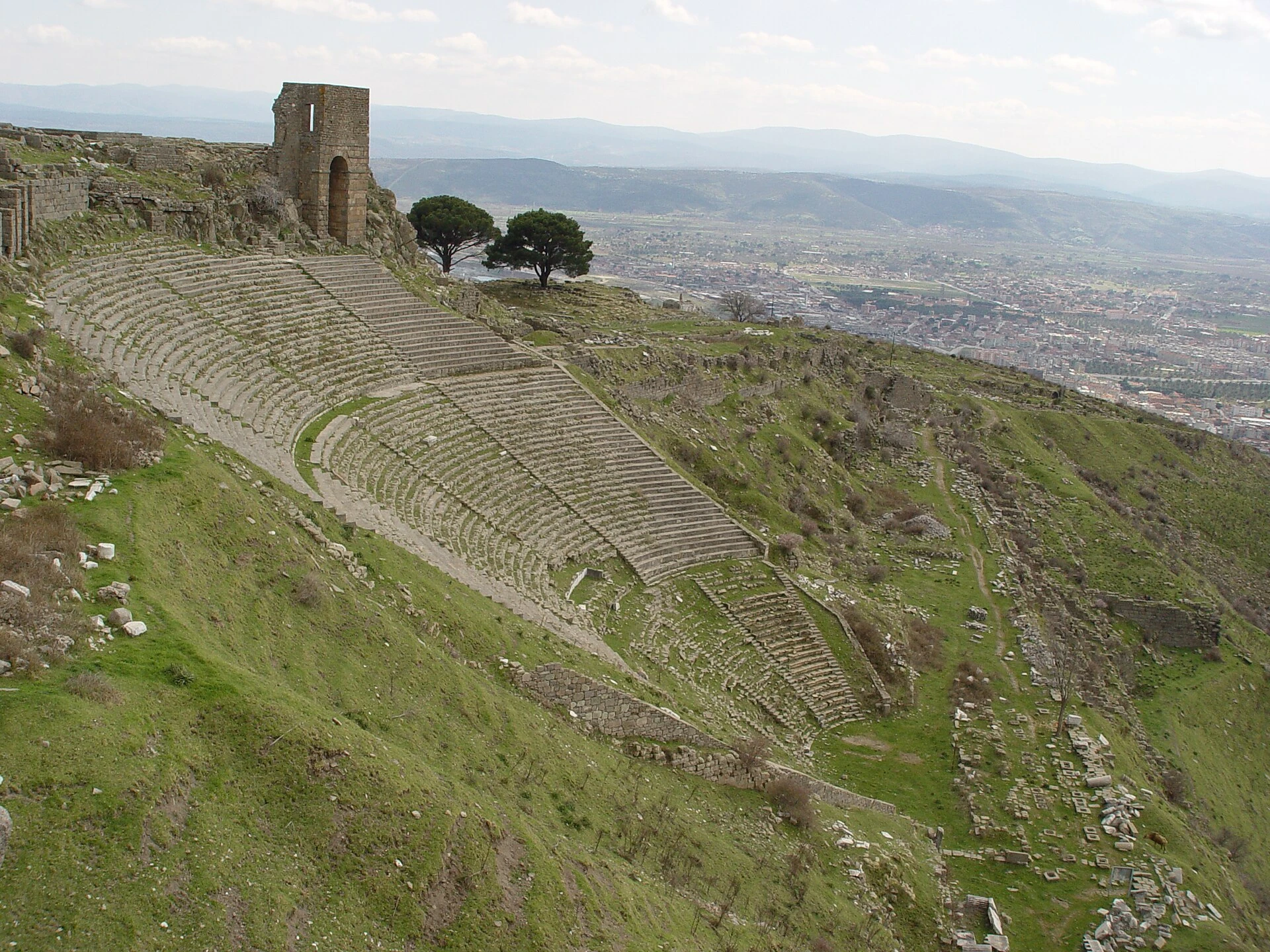 The ancient theatre at Pergamon.