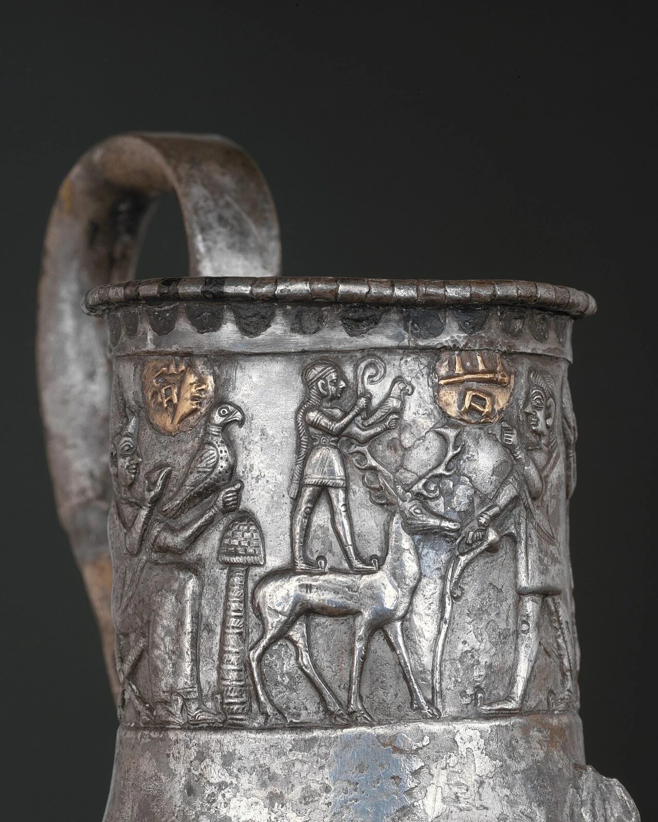 A Hittite drinking vessel shaped like a stag, from the Metropolitan Museum collection.