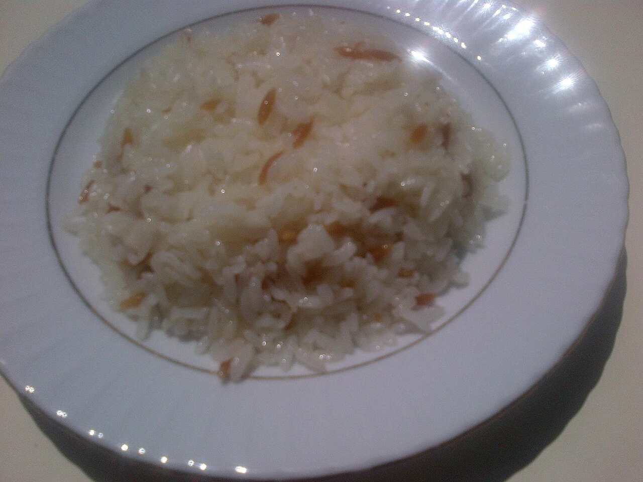 Pilav, a contemporary preparation.