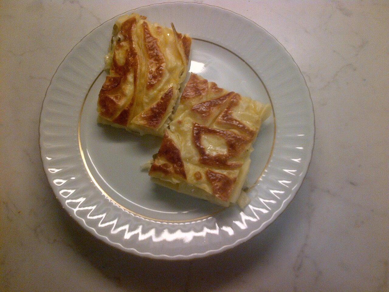 Börek, a contemporary serving.