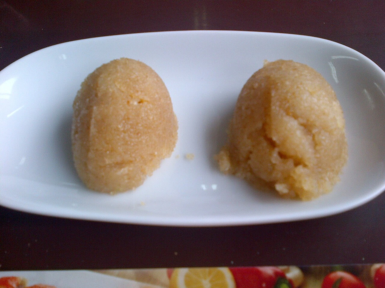 Semolina helva, a contemporary example of the halva family.