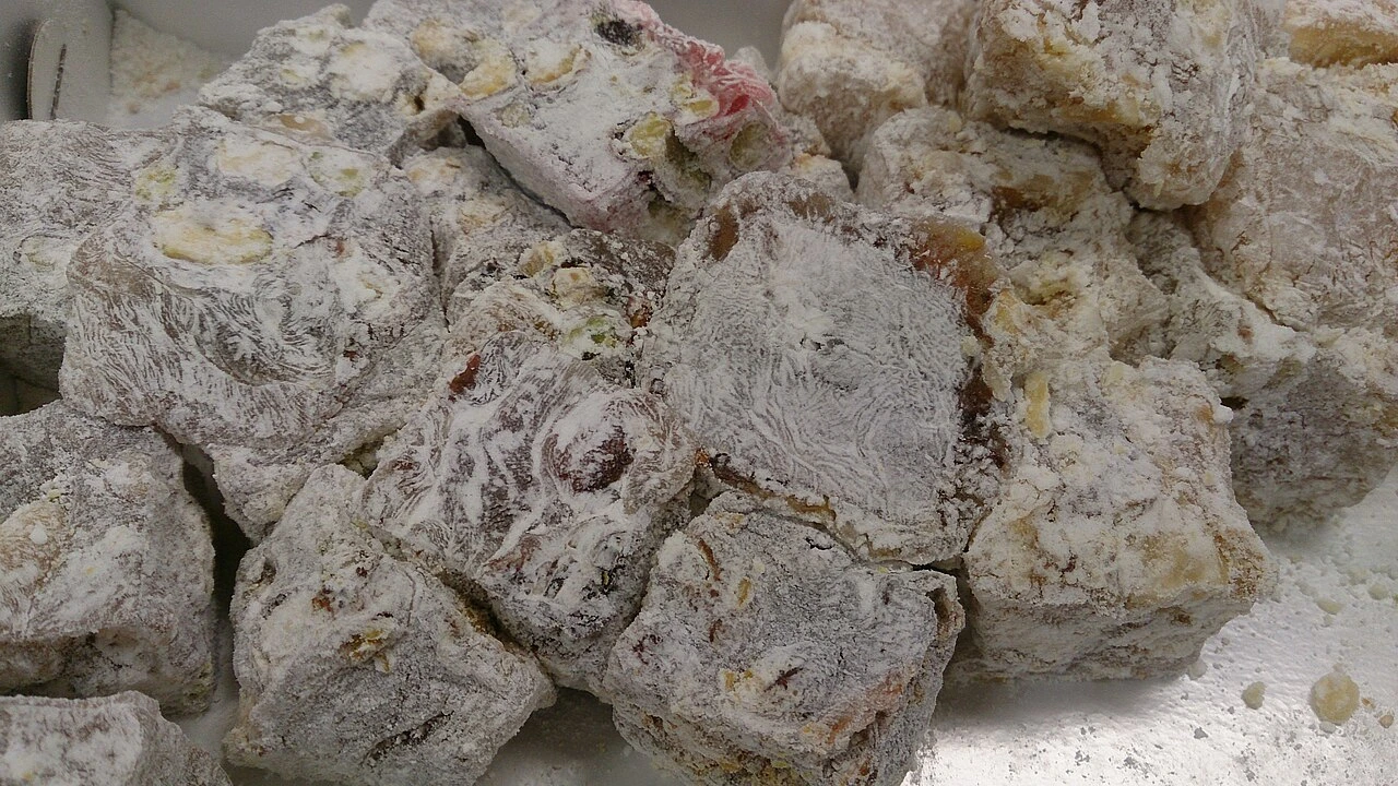 Lokum, a contemporary confectionery example.