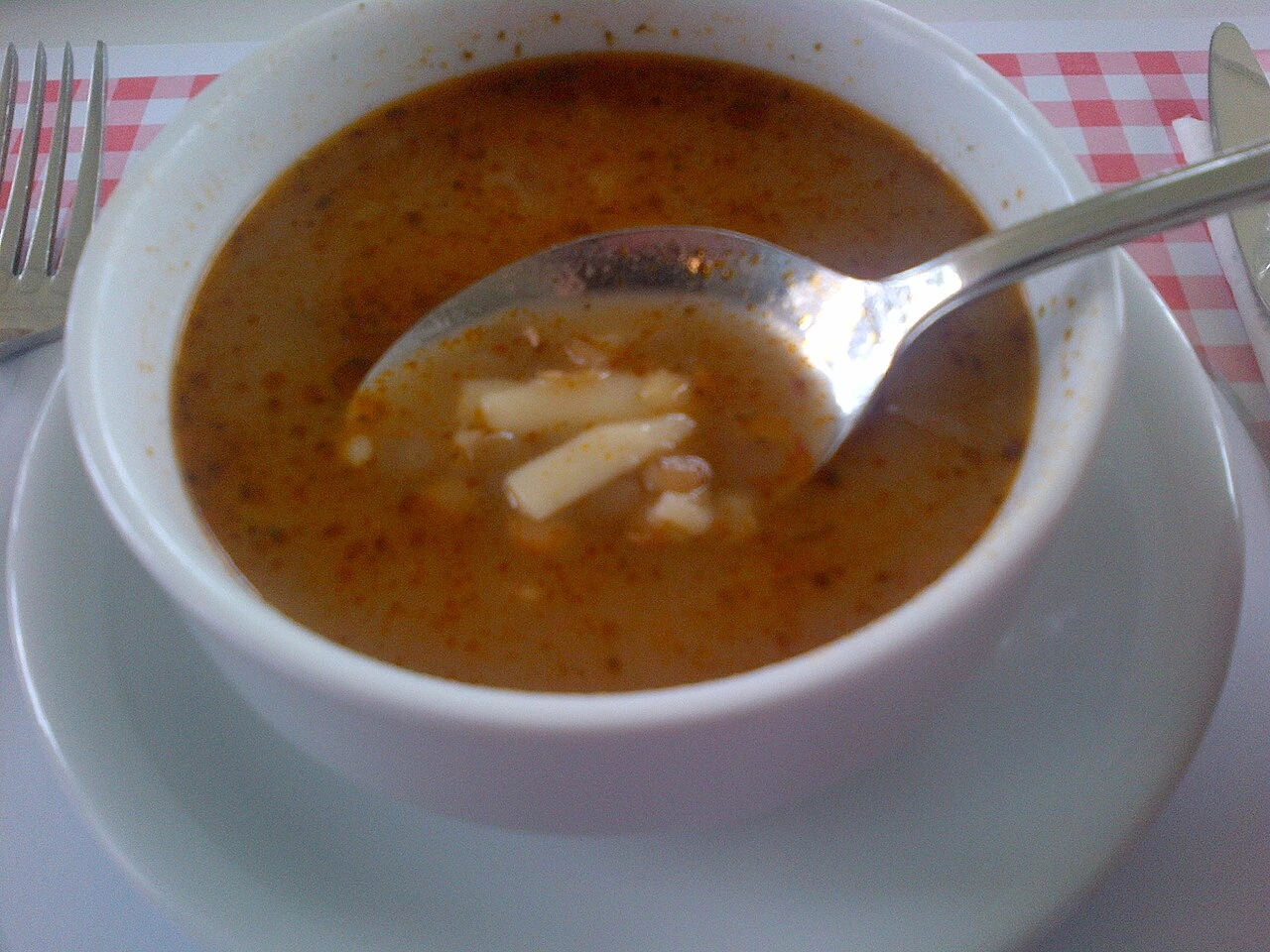 Tutmaç soup: a contemporary version, not an exact reconstruction of a historical recipe.