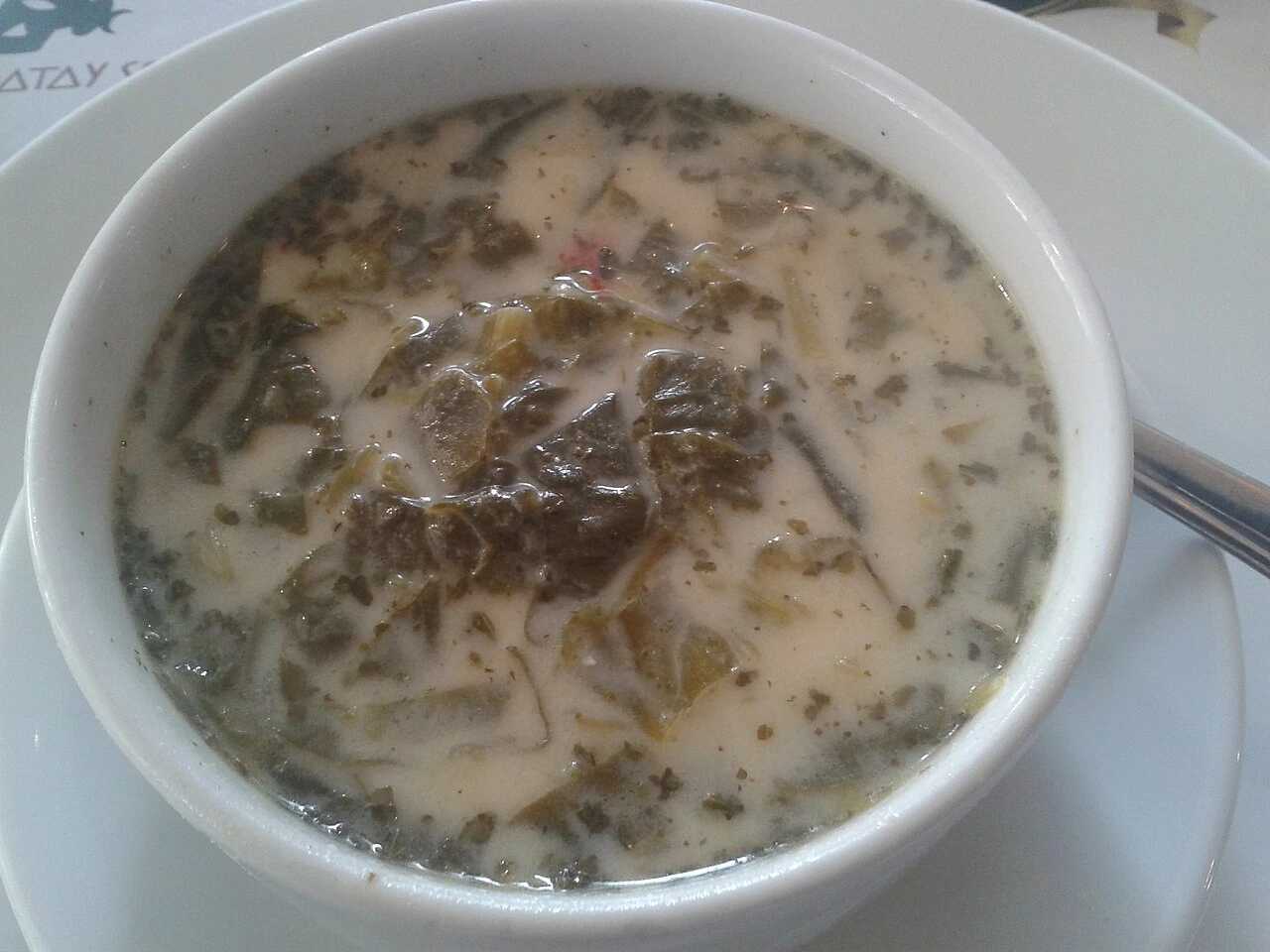 Hatay borani soup, a present-day example of this food family.