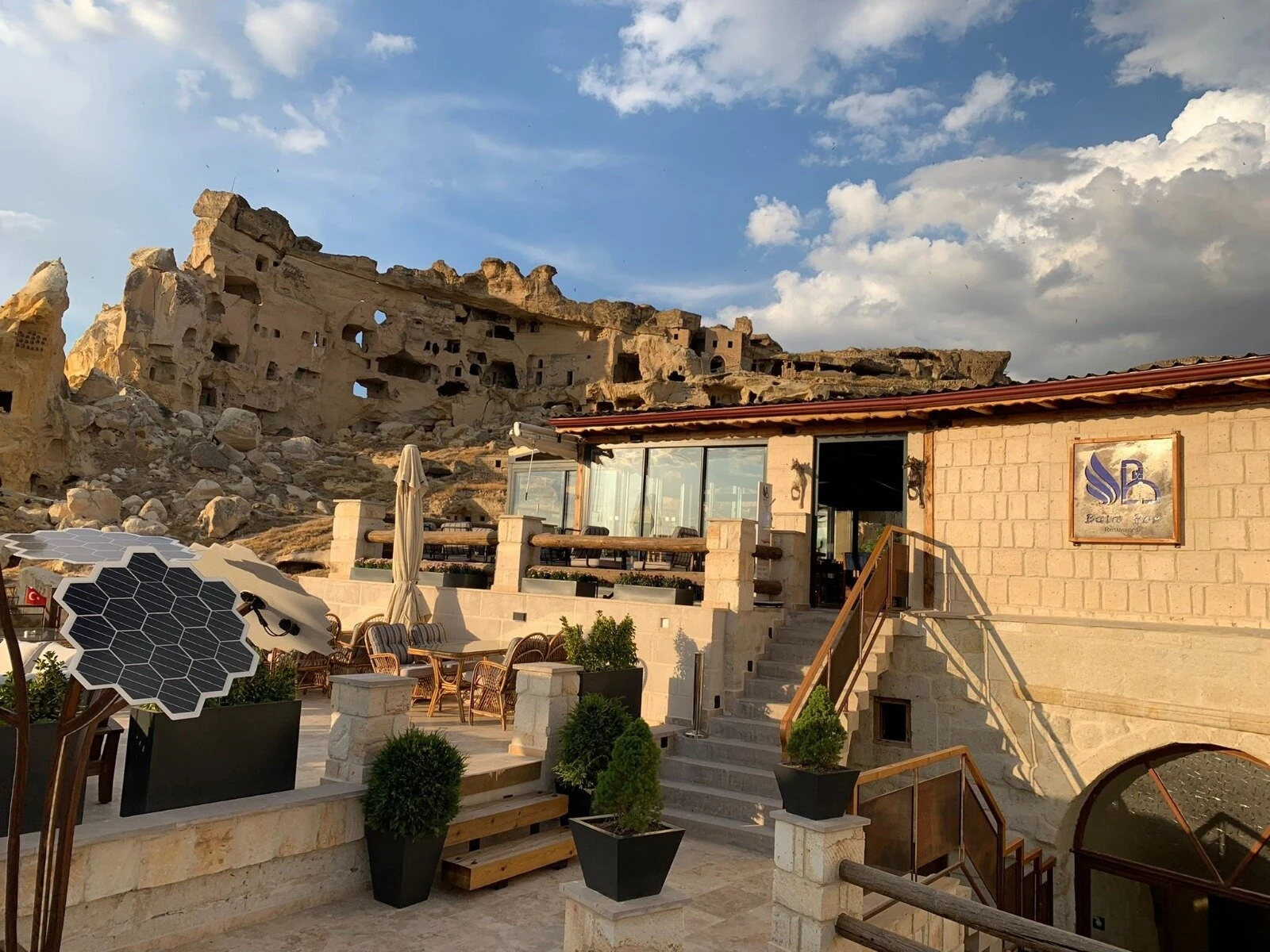 Bala Per Restaurant — Restaurant exterior beside Çavuşin’s rock formations