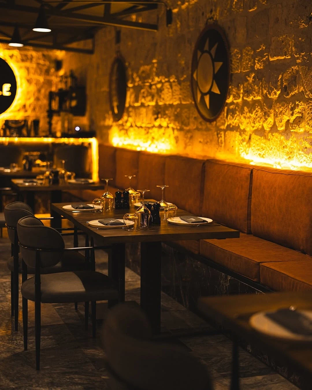 Helke Restaurant in Göreme — warmly lit stone dining room