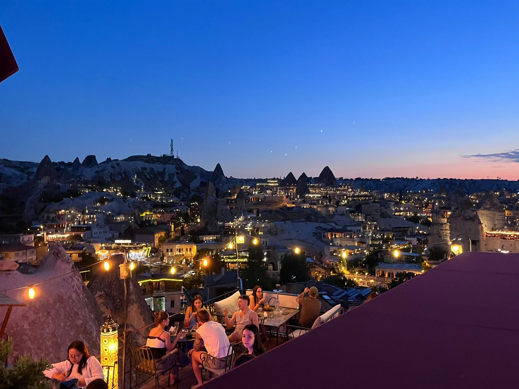 Rooftop By Castle in Göreme — rooftop terrace