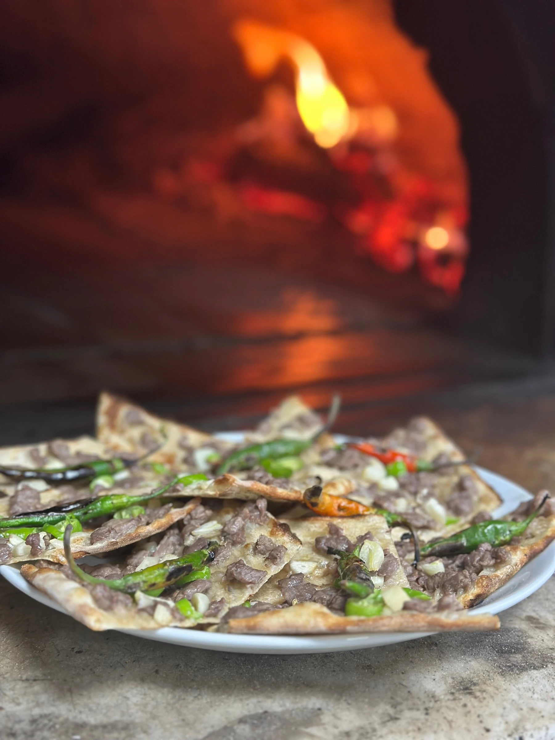 Pide at the oven in Taşfırın Pide & Kebap Restaurant in Ürgüp