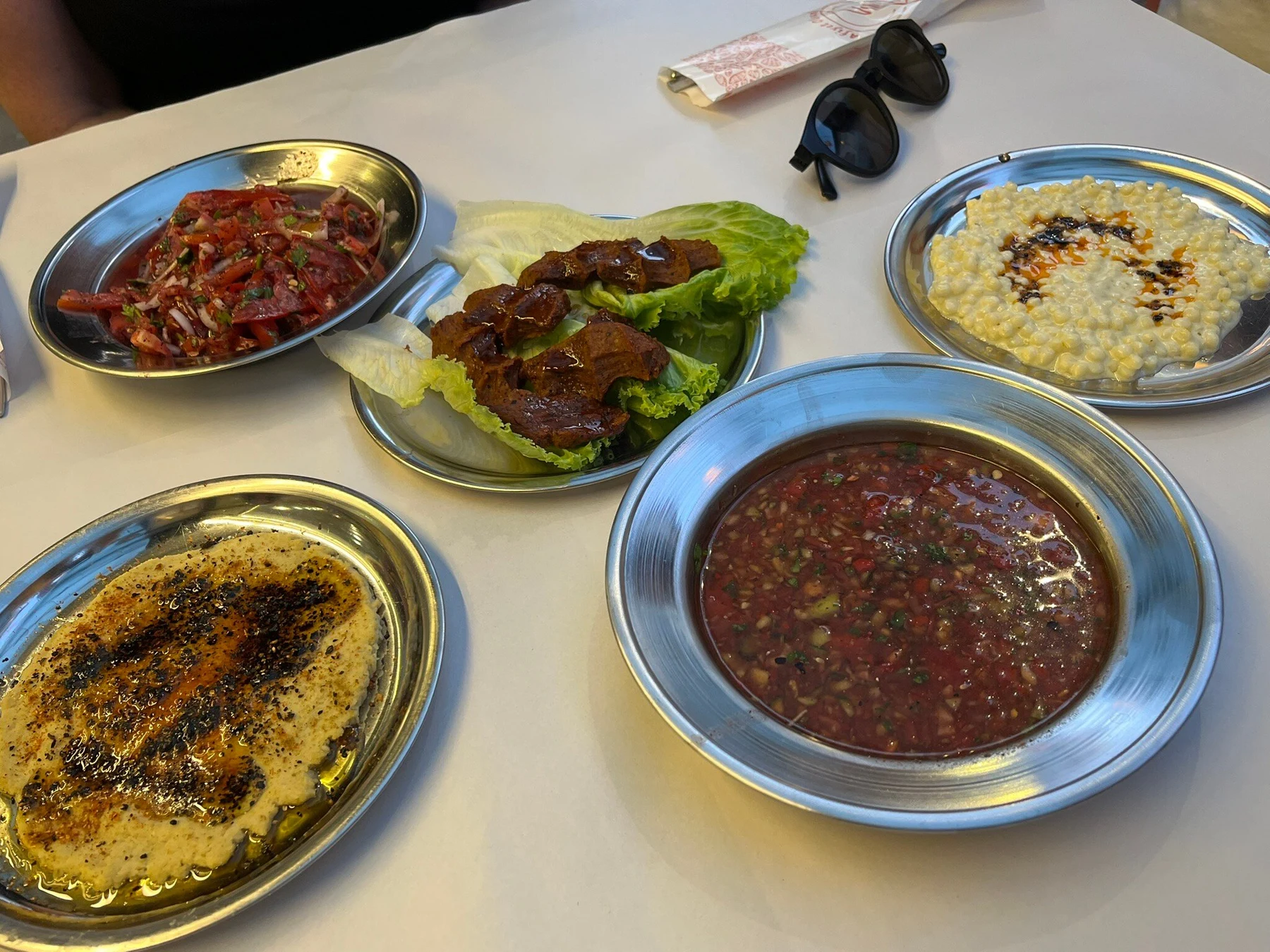Kebab and meze served at Dumanaltı Kebap in Ürgüp