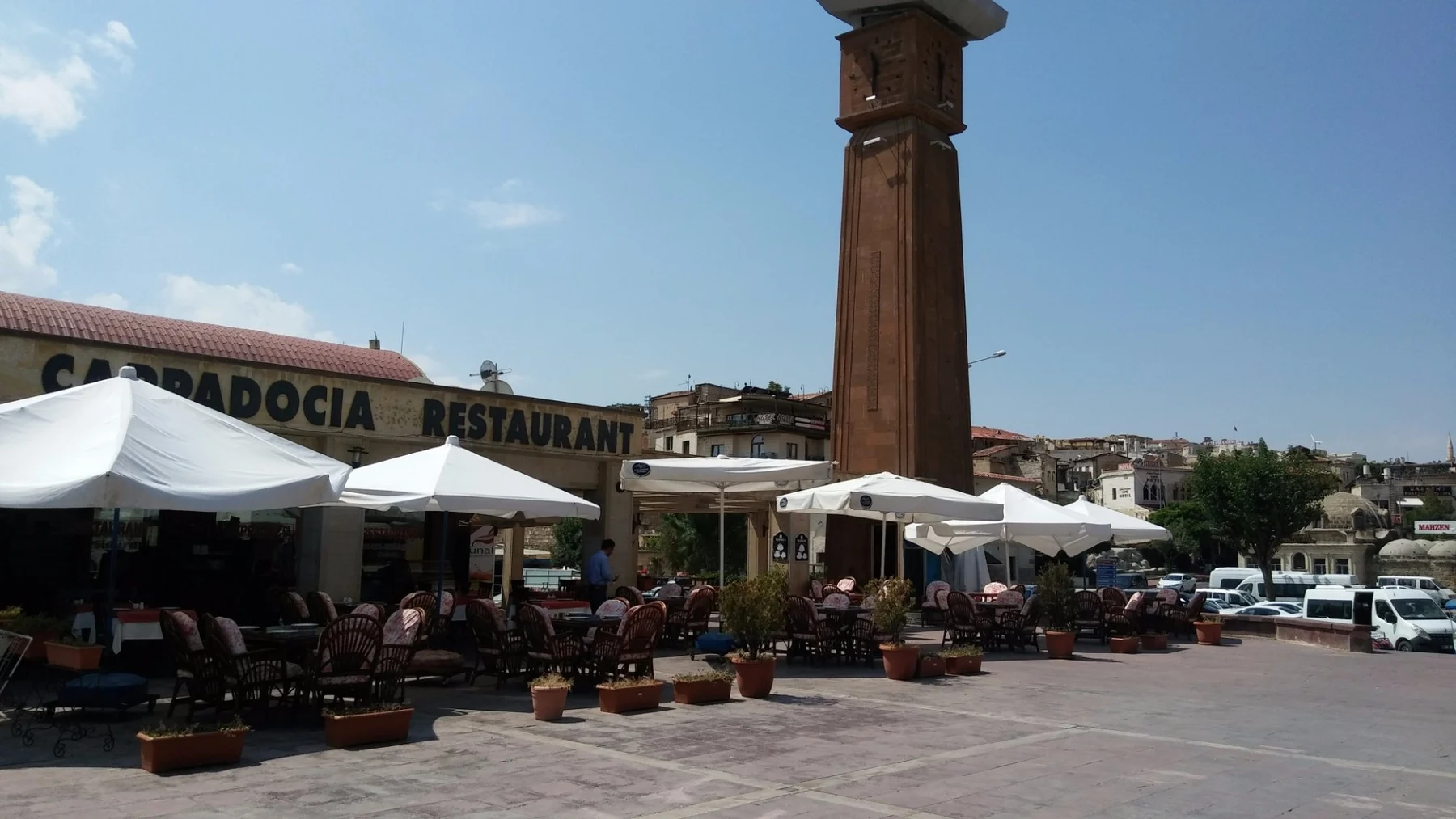 Cappadocia Restaurant — Outdoor seating in Ürgüp square